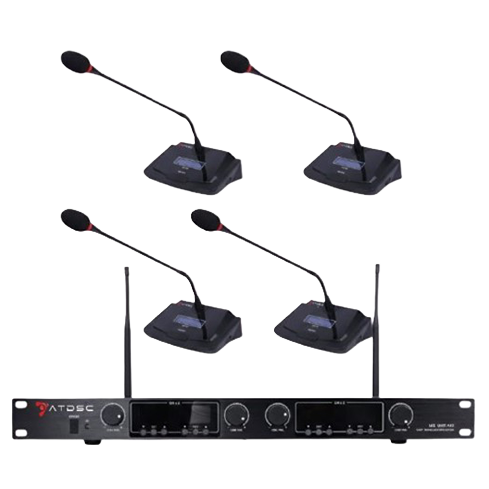 4 Wireless Microphone Set